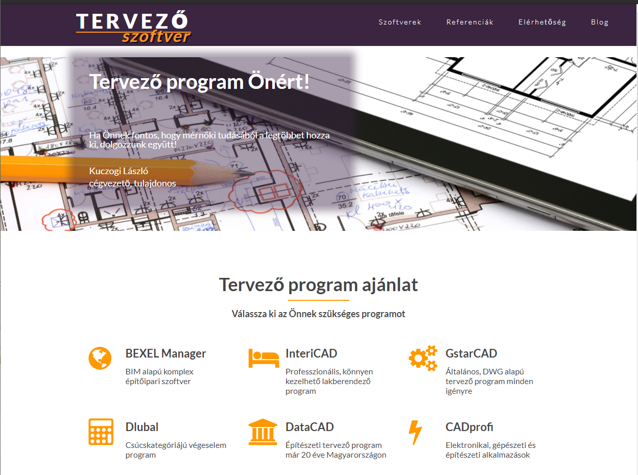 Létesítménygazdálkodás - Tervező szoftver üzletág Tervező szoftver üzletág